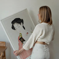 Woman Applying Powder by Goyo Hashiguchi