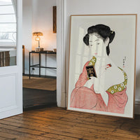 Woman Applying Powder by Goyo Hashiguchi