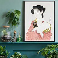 Woman Applying Powder by Goyo Hashiguchi