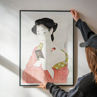 Woman Applying Powder by Goyo Hashiguchi