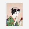 Woman Applying Rouge by Goyo Hashiguchi