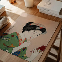 Woman Applying Rouge by Goyo Hashiguchi