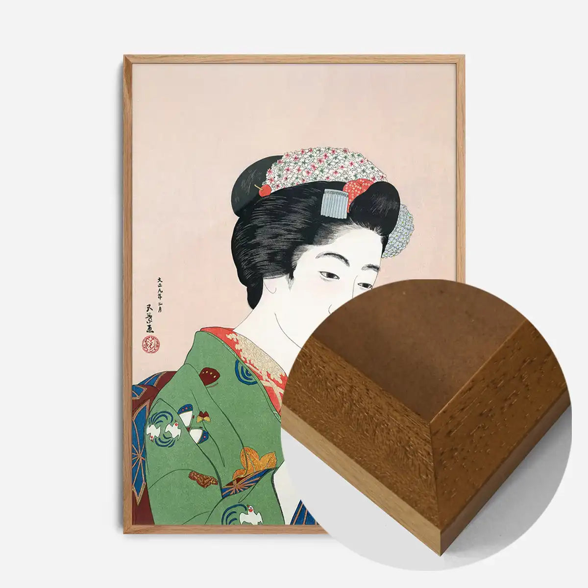 Woman Applying Rouge by Goyo Hashiguchi