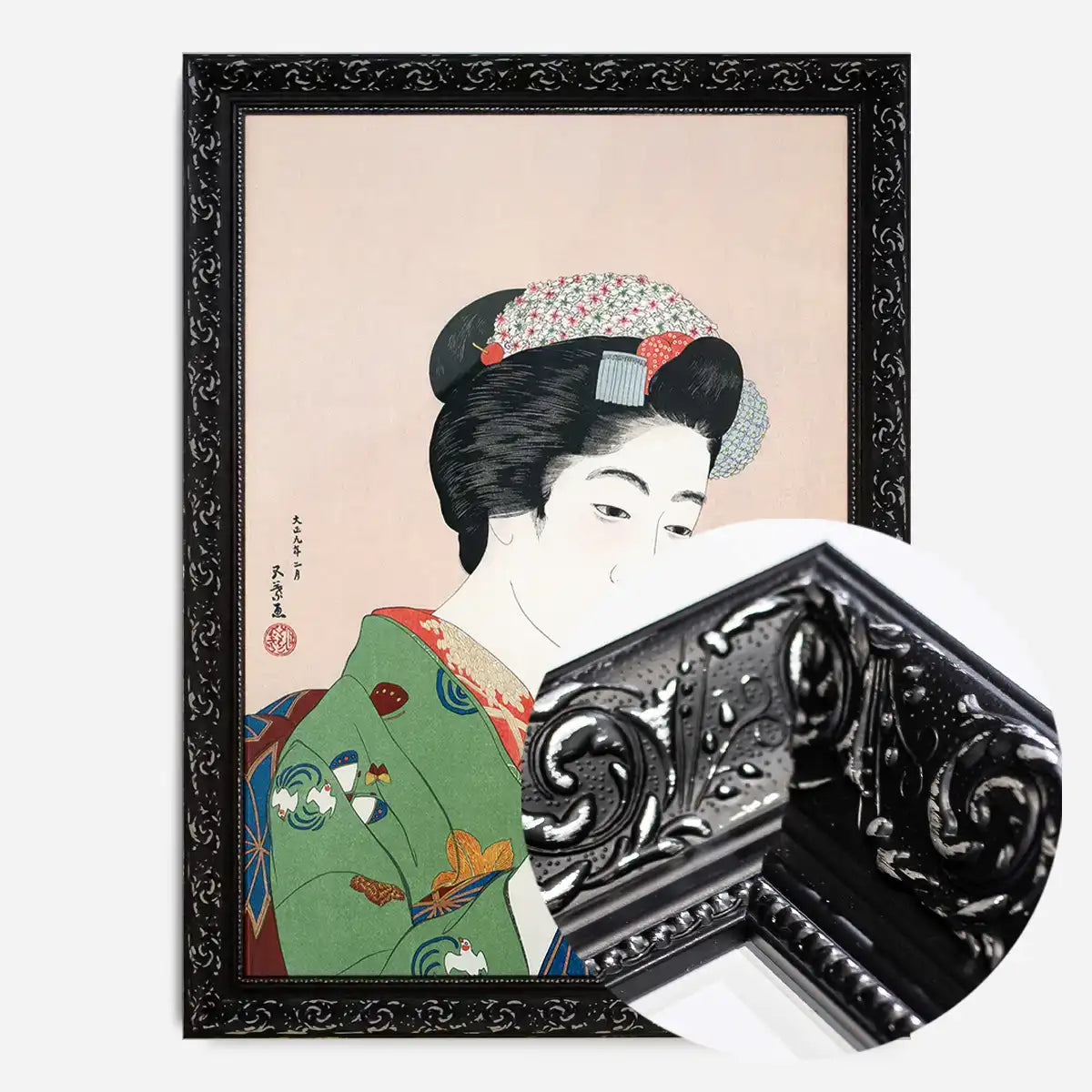 Woman Applying Rouge by Goyo Hashiguchi