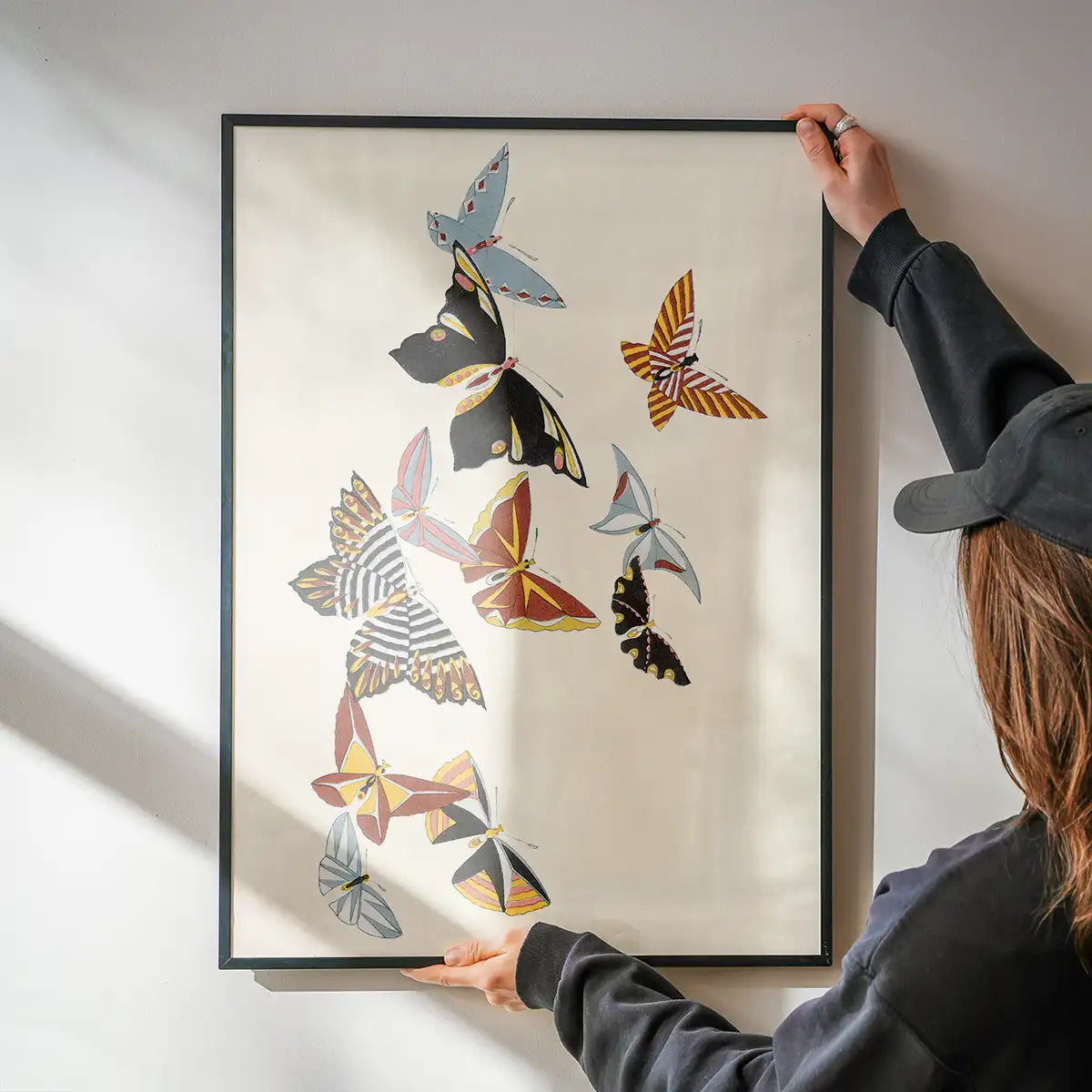 Butterflies painting by Kamisaka Sekka from 1908