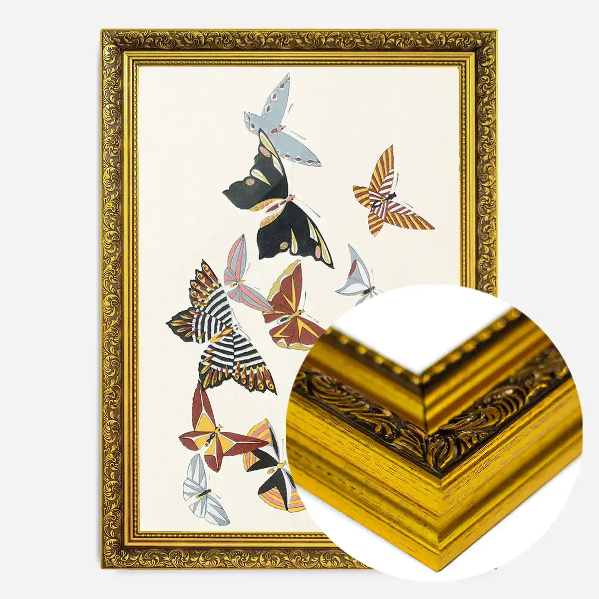 Butterflies painting by Kamisaka Sekka from 1908