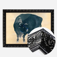 Black bull Japanese painting by Mochizuki Gyokusen