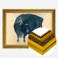 Black bull Japanese painting by Mochizuki Gyokusen