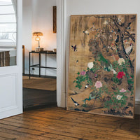 Birds and flowers vintage painting by Yin Hong