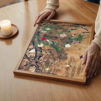 Birds and flowers vintage painting by Yin Hong
