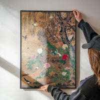 Birds and flowers vintage painting by Yin Hong