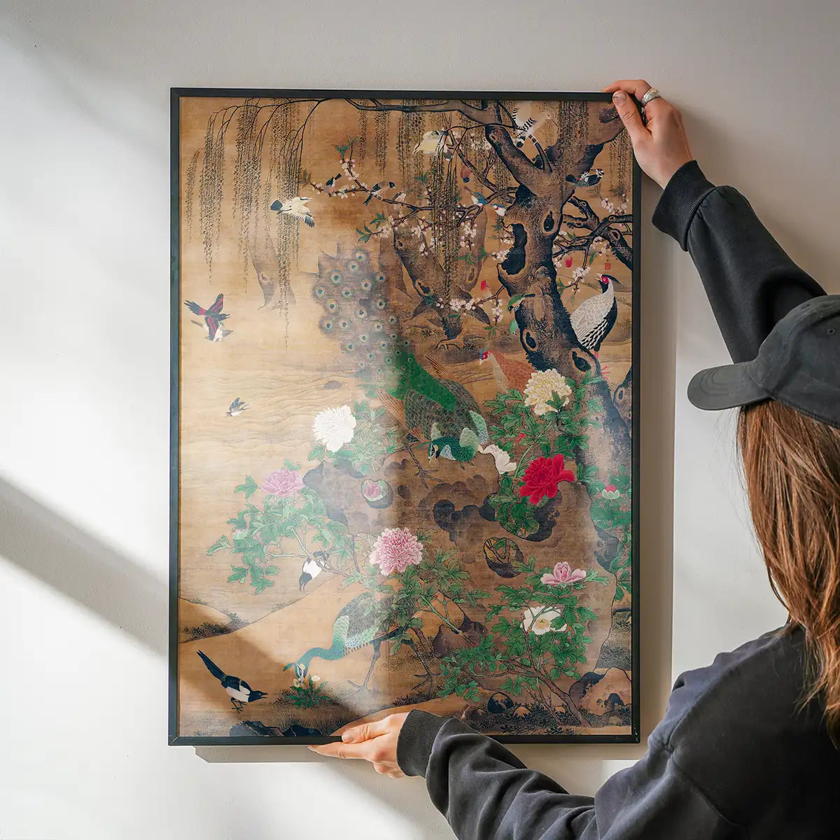 Birds and flowers vintage painting by Yin Hong