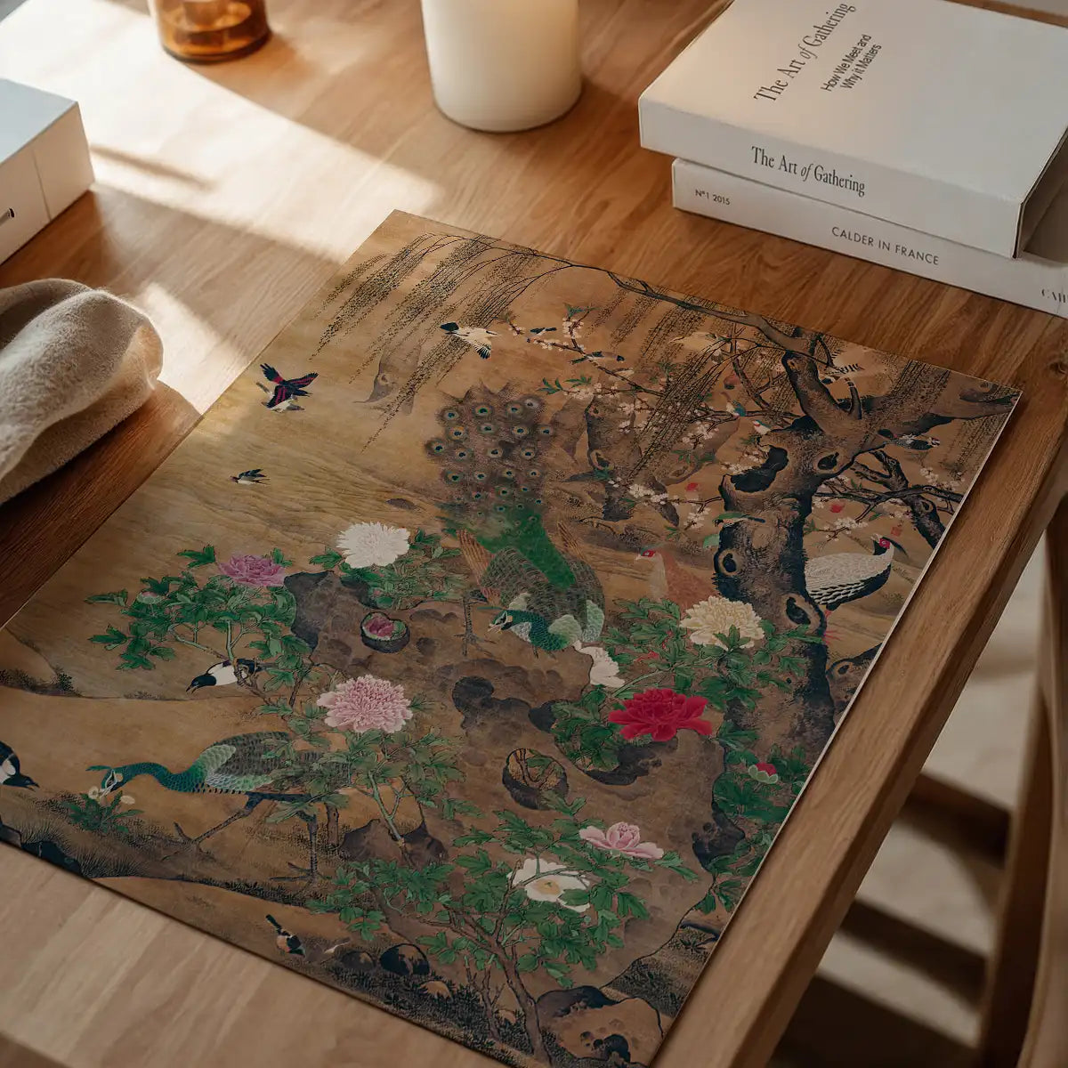Birds and flowers vintage painting by Yin Hong