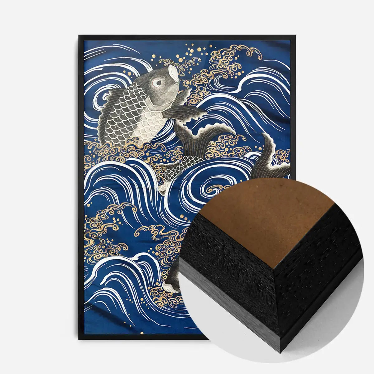 Fukasa with Carp in Waves