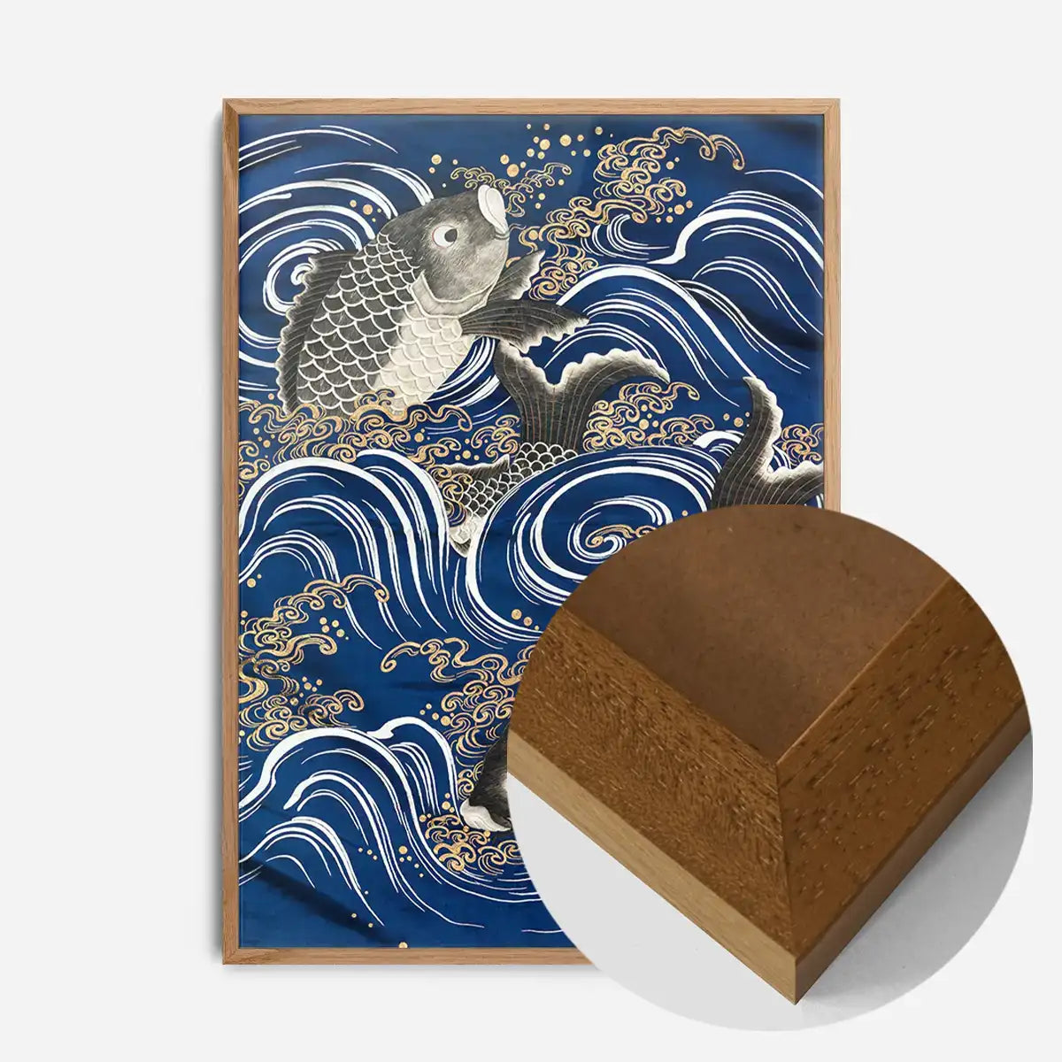 Fukasa with Carp in Waves