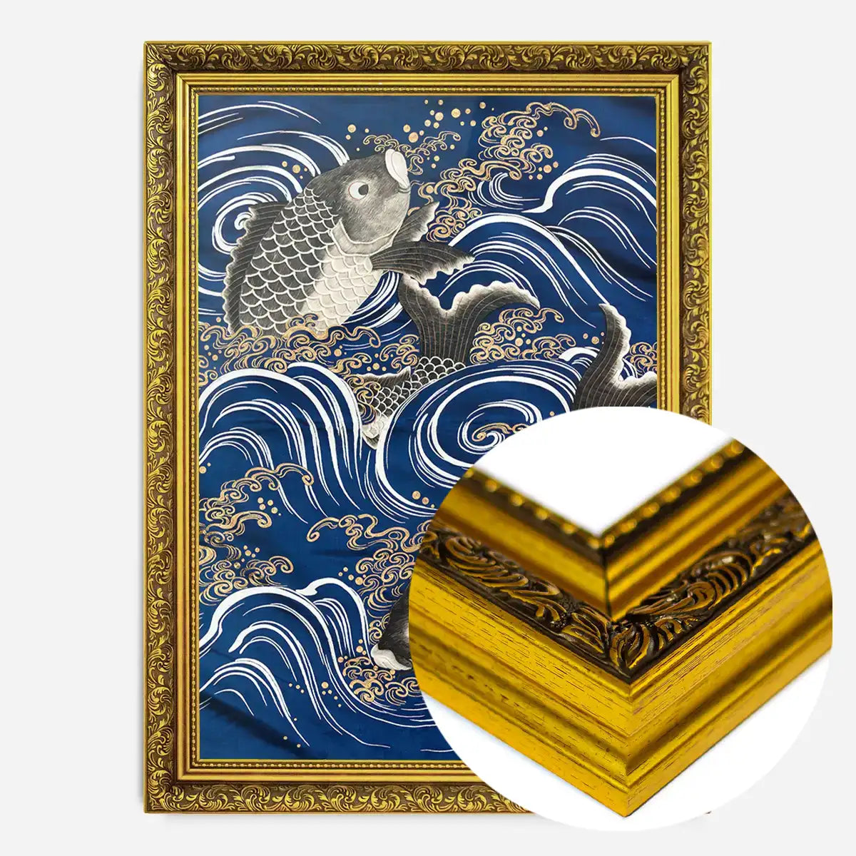 Fukasa with Carp in Waves
