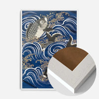 Fukasa with Carp in Waves