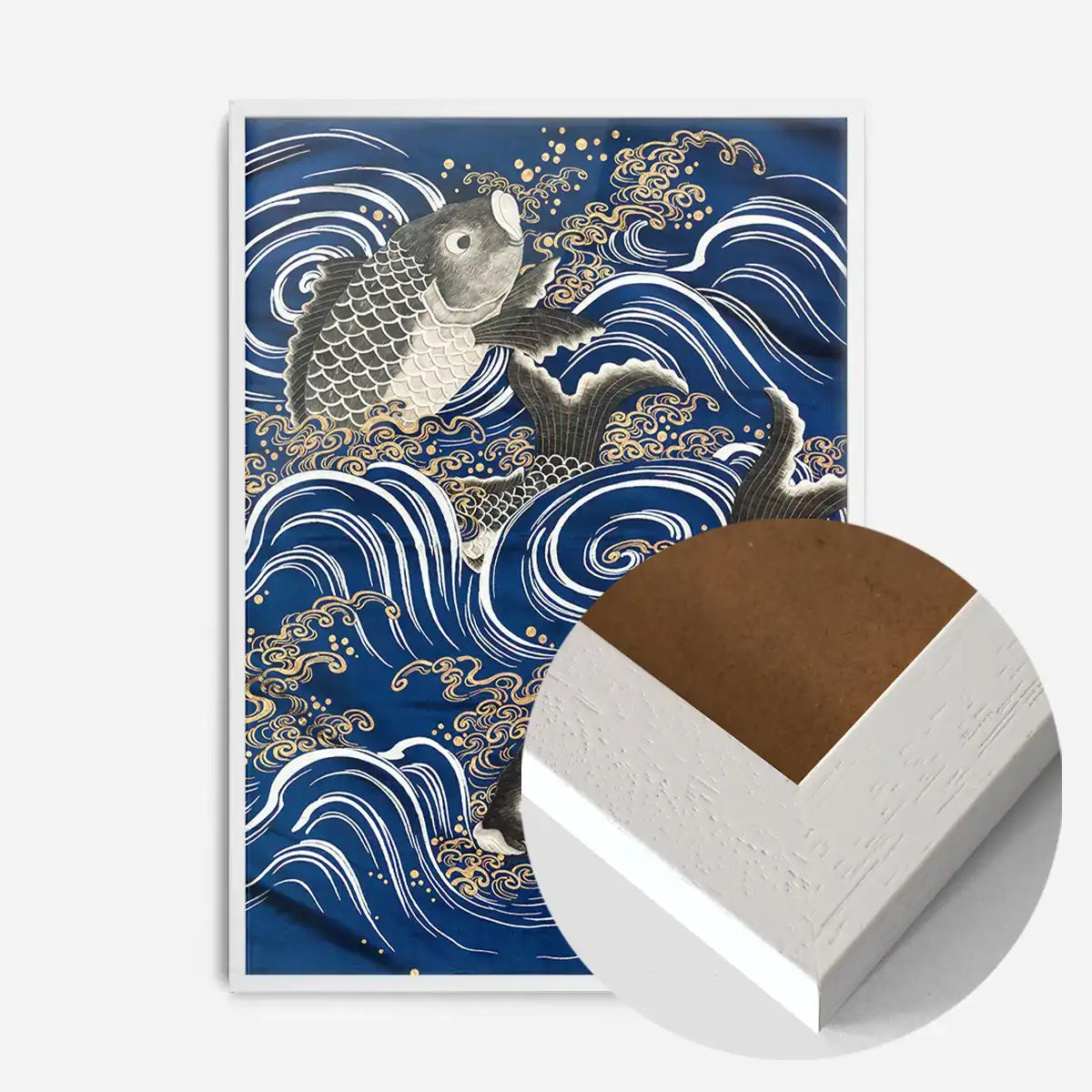 Fukasa with Carp in Waves