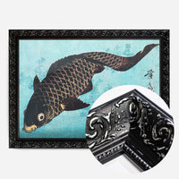 Koi Carp Japanese fish illustration by Keisai Eisen