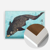 Koi Carp Japanese fish illustration by Keisai Eisen