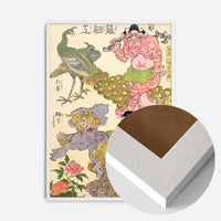Oni, Peacock, Shishi, Cat and Insect by the Craftman Ichida Shoshichiro