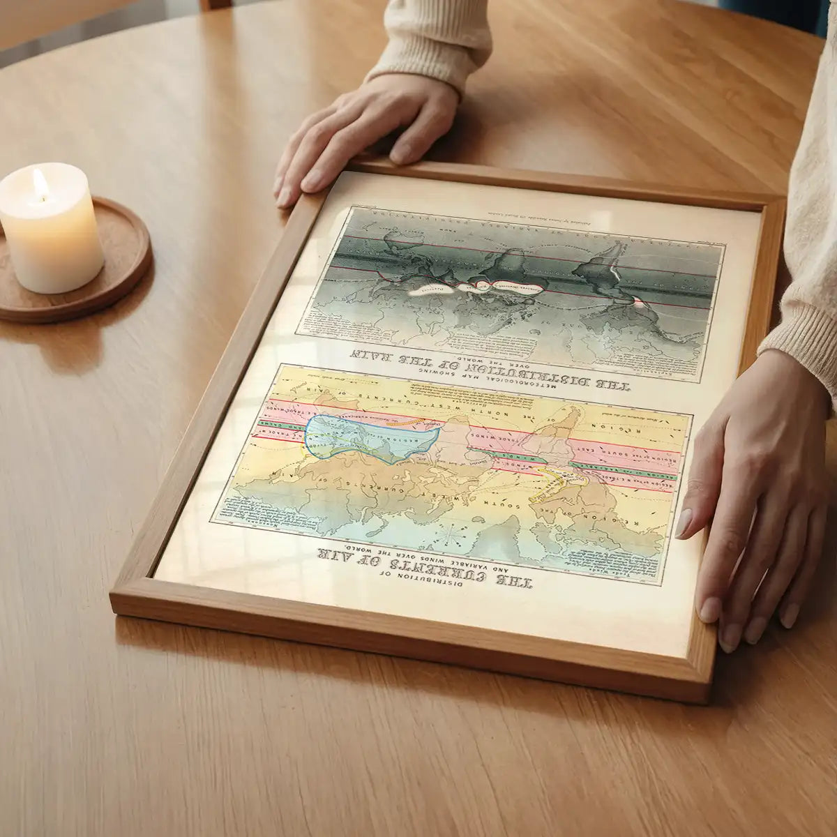 Currents of air and distribution of rain art print