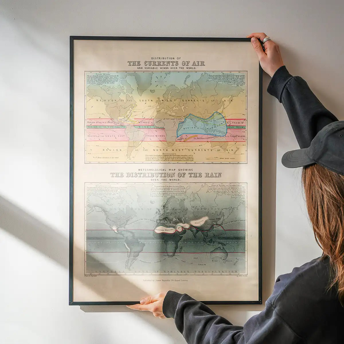 Currents of air and distribution of rain art print