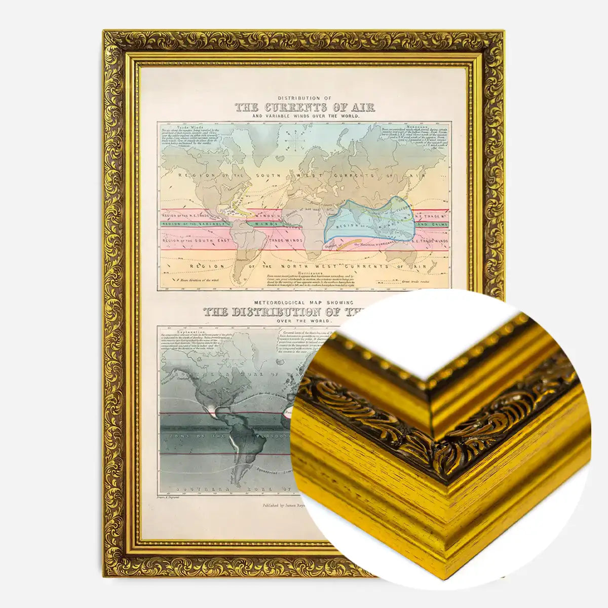 Currents of air and distribution of rain art print