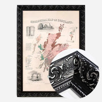 Geological map of Scotland art print