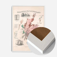 Geological map of Scotland art print