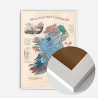 Geological map of Ireland art print