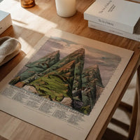 Principal eminences of the British Islands art print