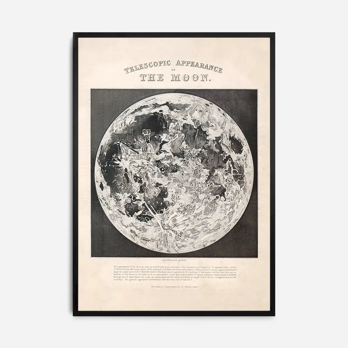 Telescopic Appearance of the Moon art print