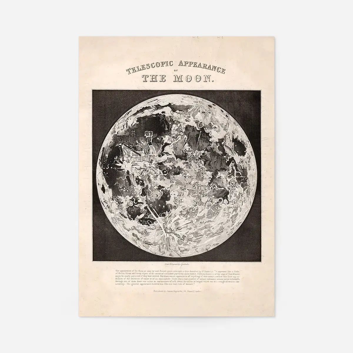 Telescopic Appearance of the Moon art print