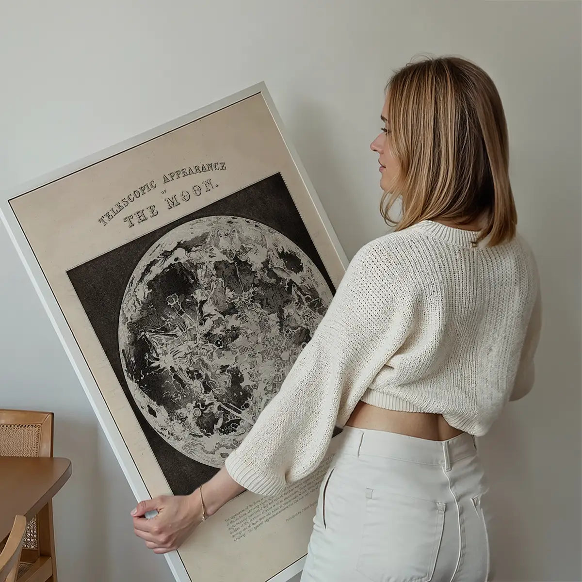 Telescopic Appearance of the Moon art print