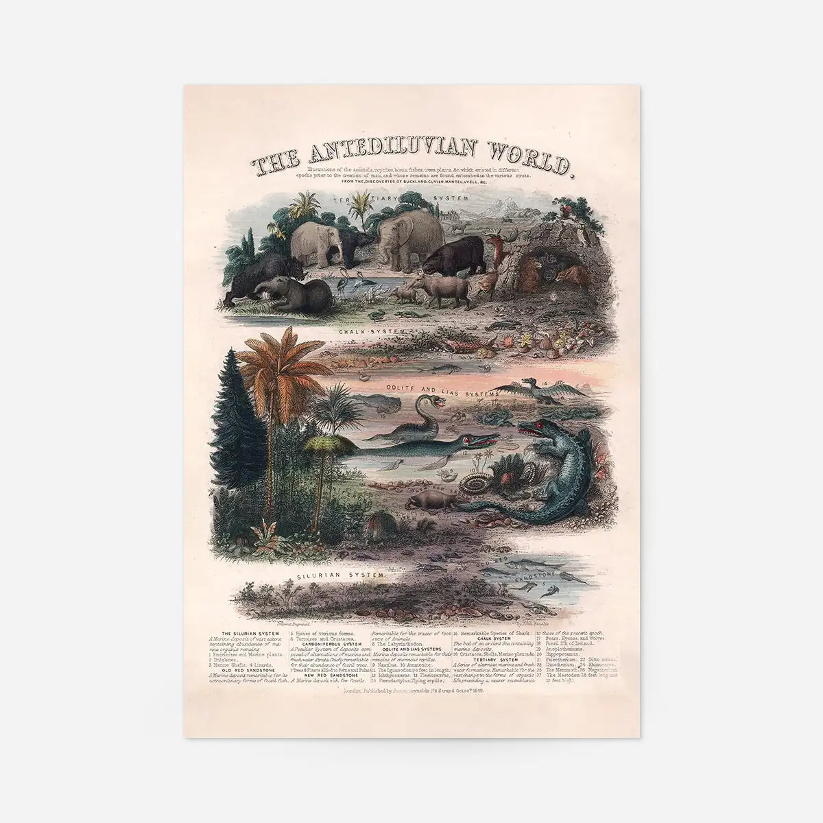 The antediluvian world art print