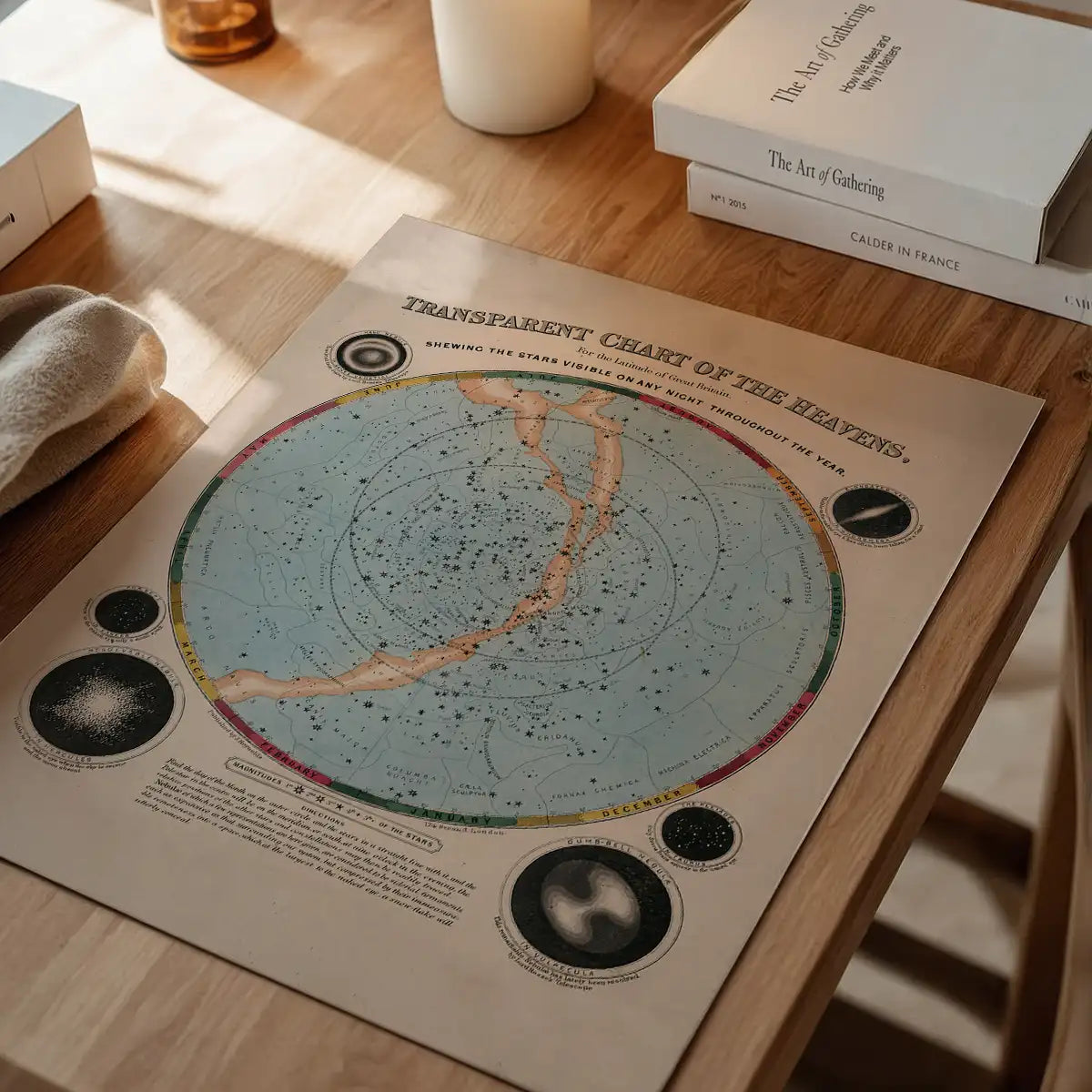 Transparent Chart of the Heavens art print