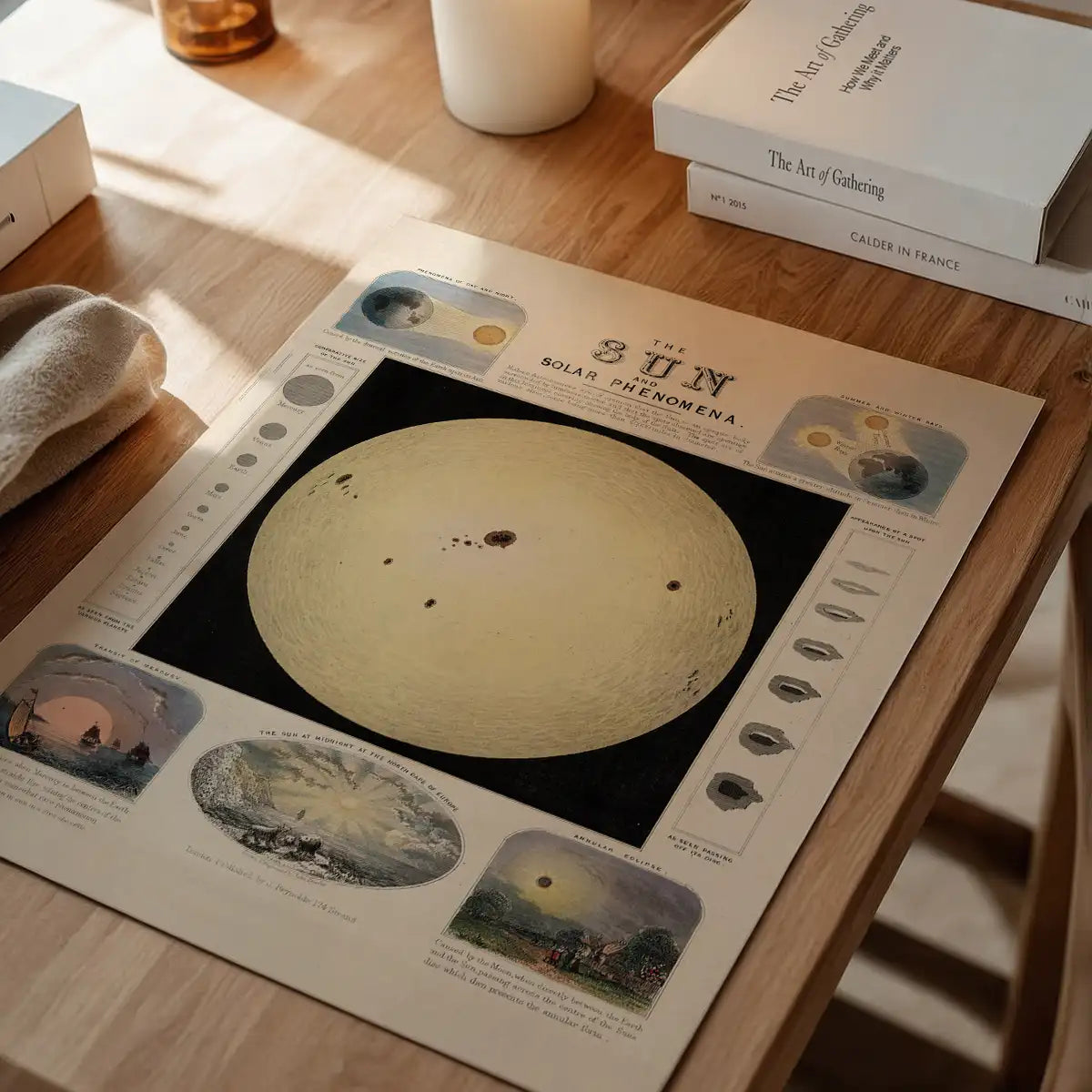 The Sun and solar phenomena art print