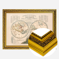 Geographical Diagram of the Earth art print
