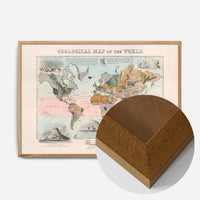 Geological map of the world art print