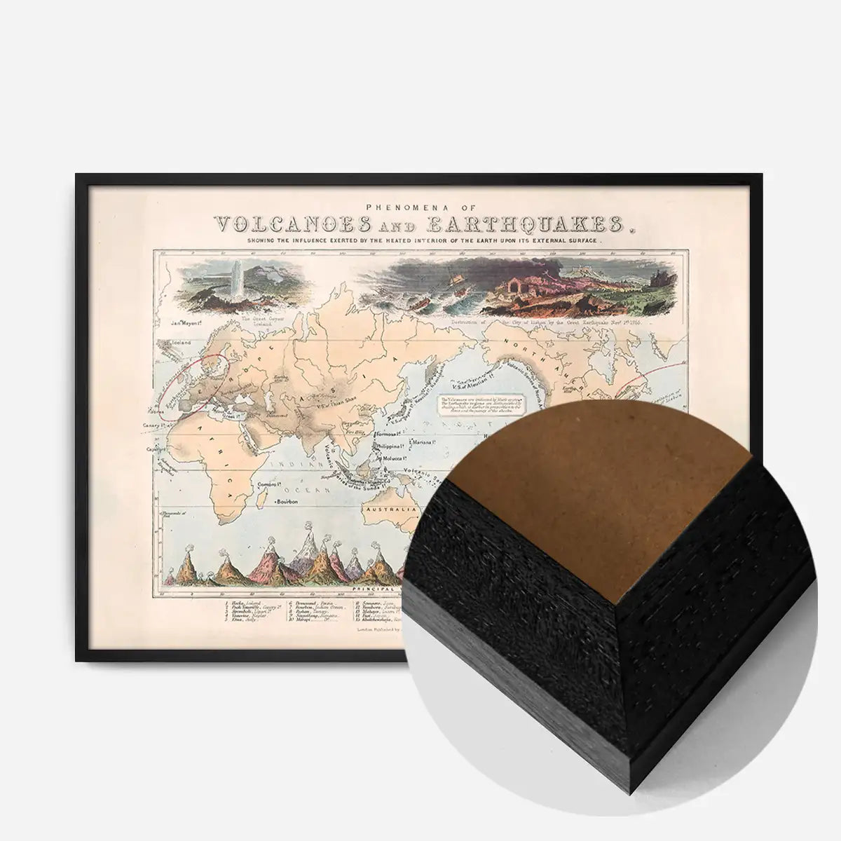 Phenomena of Volcanoes and Earthquakes art print