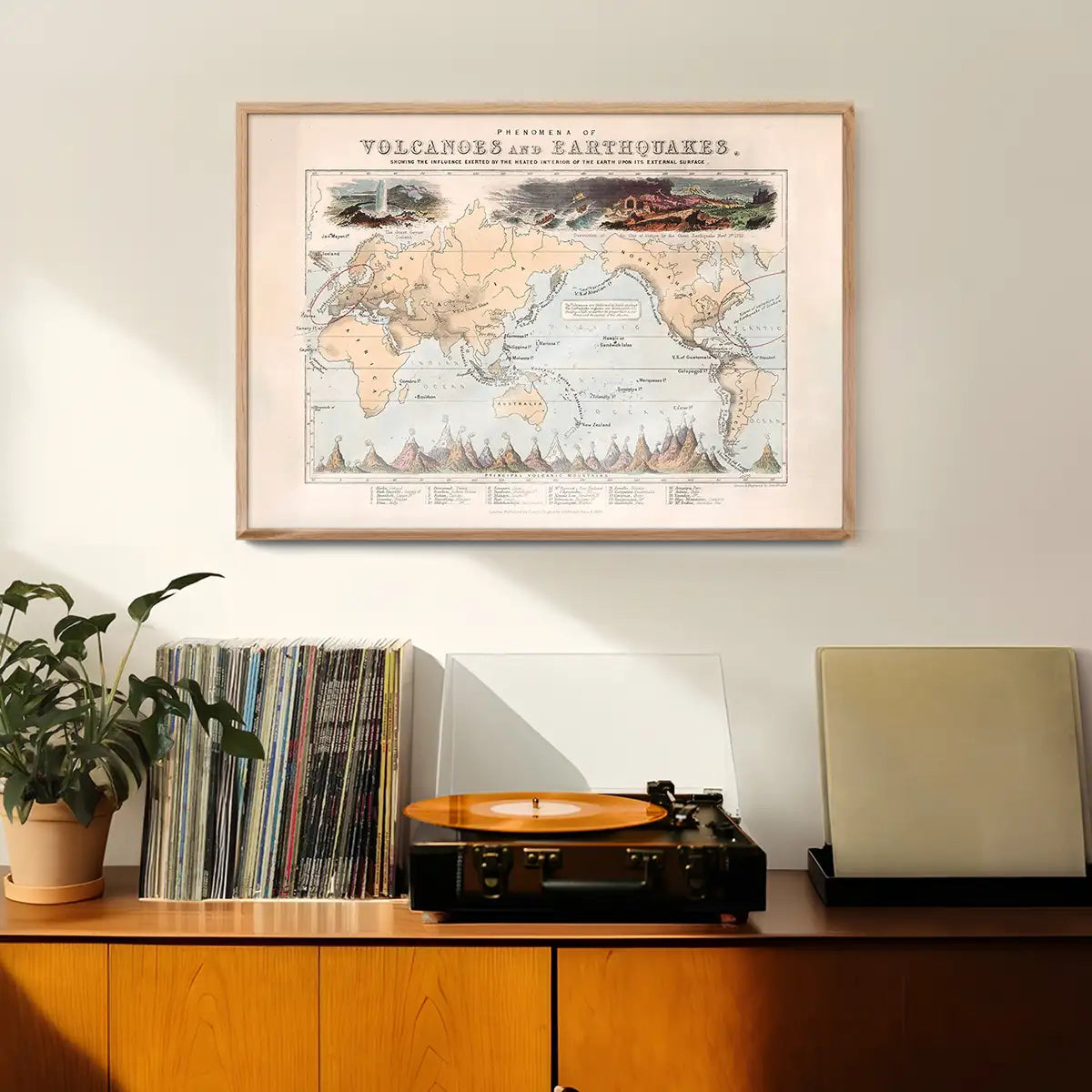 Phenomena of Volcanoes and Earthquakes art print