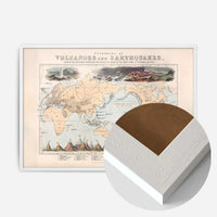 Phenomena of Volcanoes and Earthquakes art print