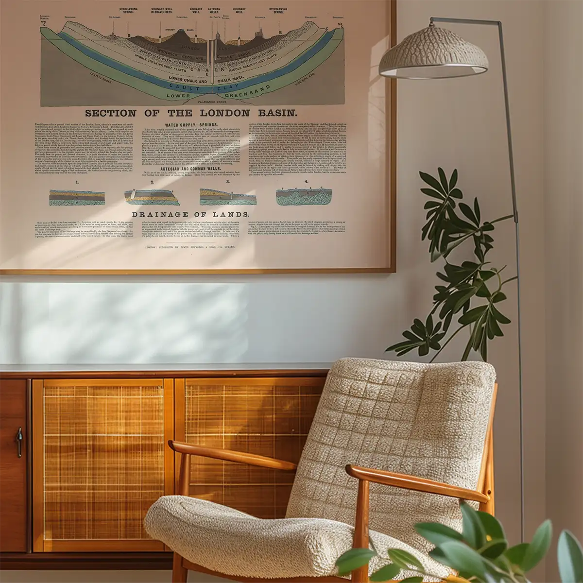 Section Of The London Basin art print