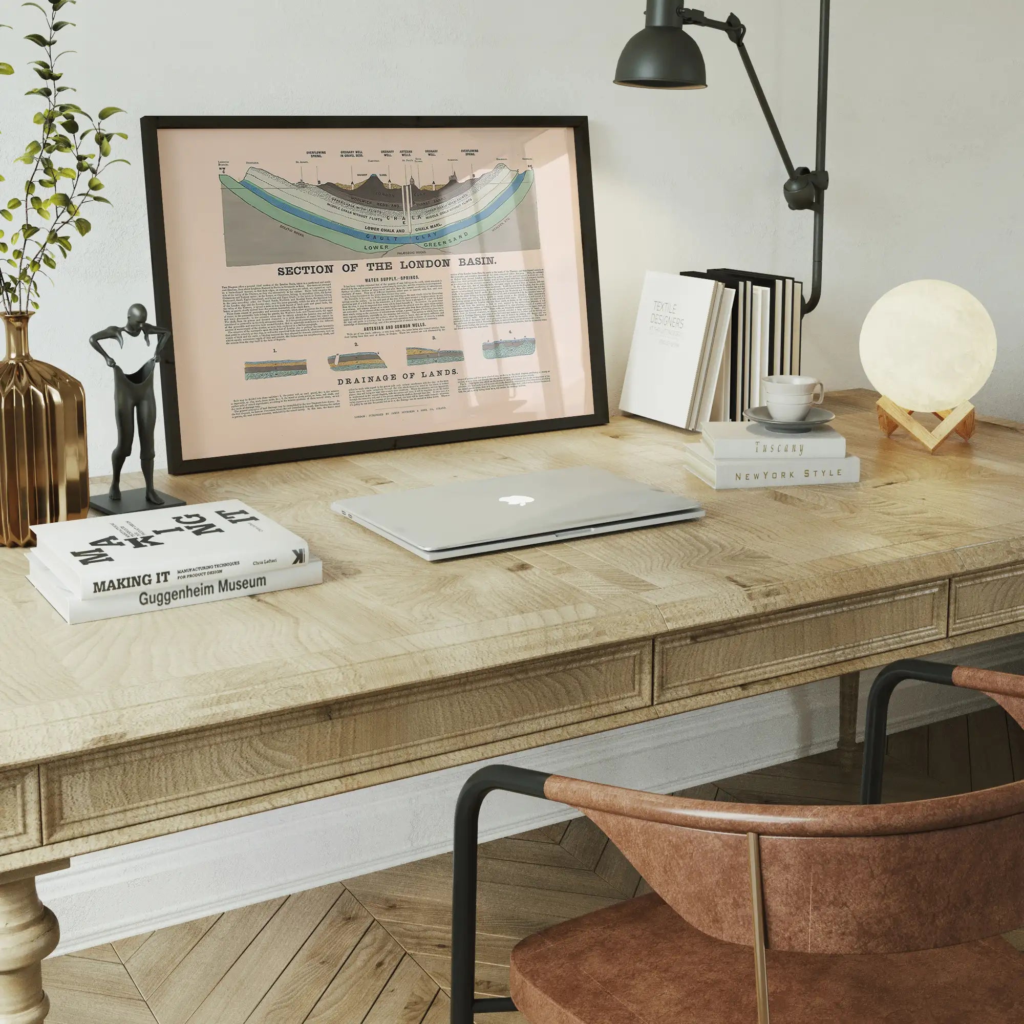 Section Of The London Basin art print