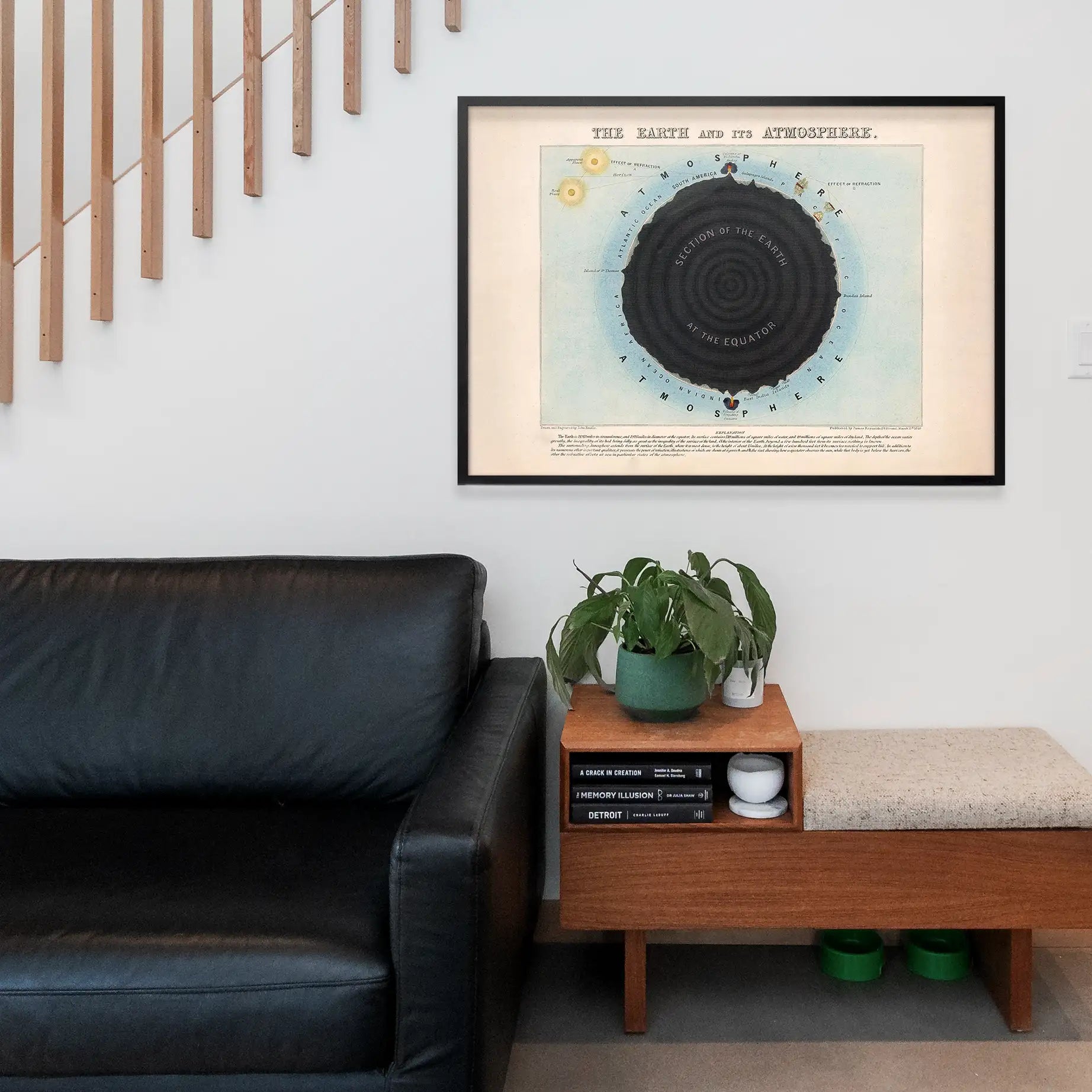 The earth and its atmosphere art print