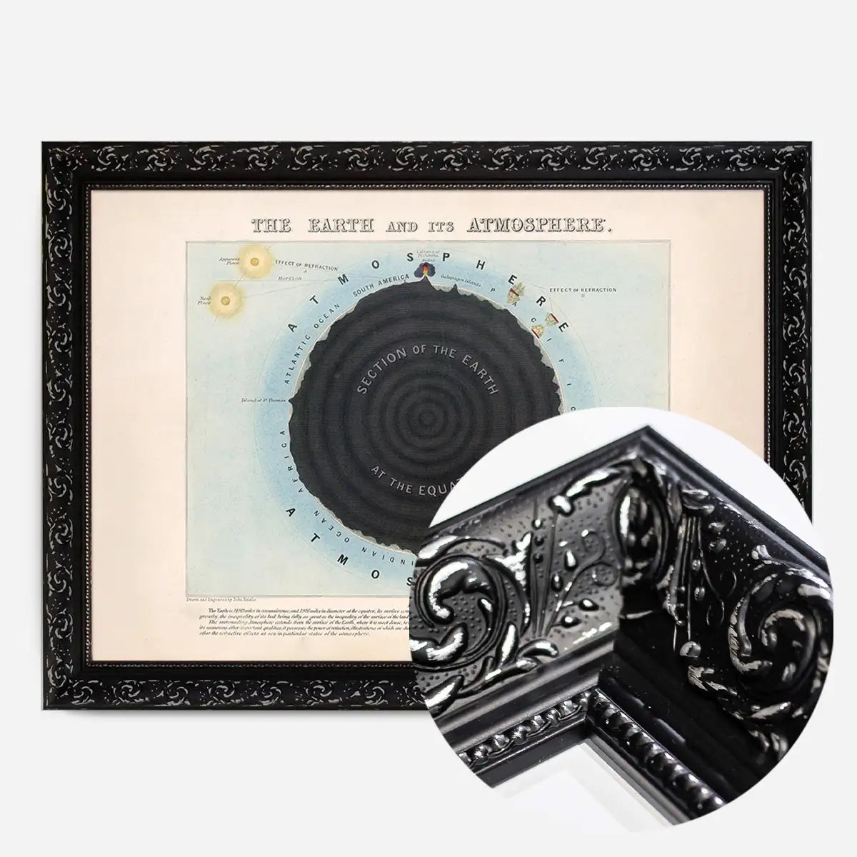 The earth and its atmosphere art print
