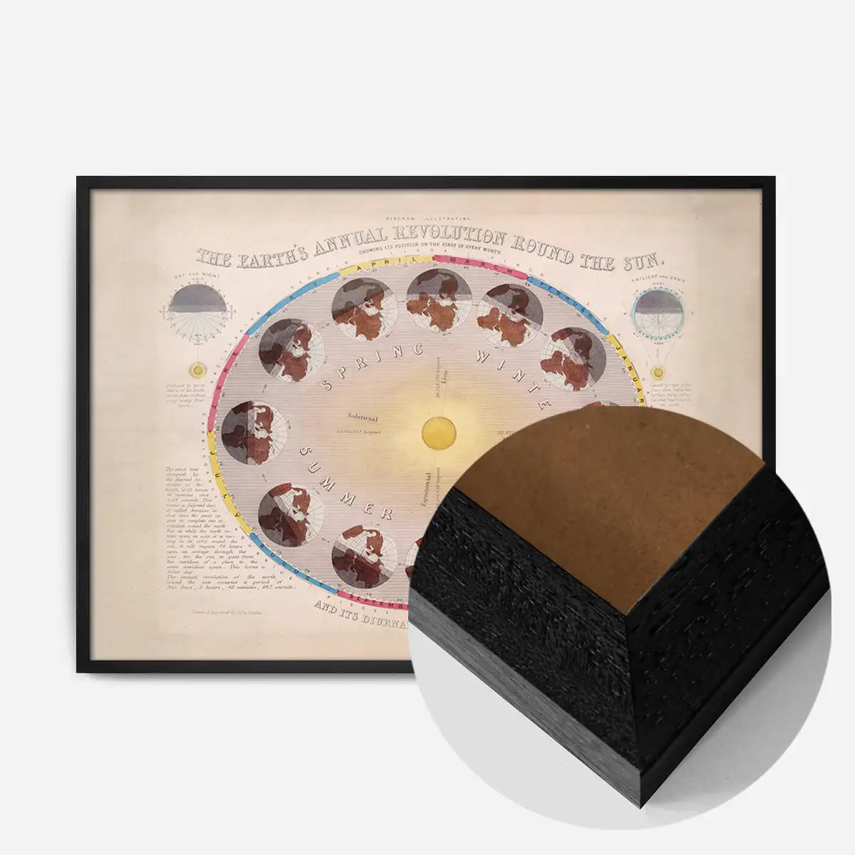 The Earth's Annual Revolution Round the Sun art print