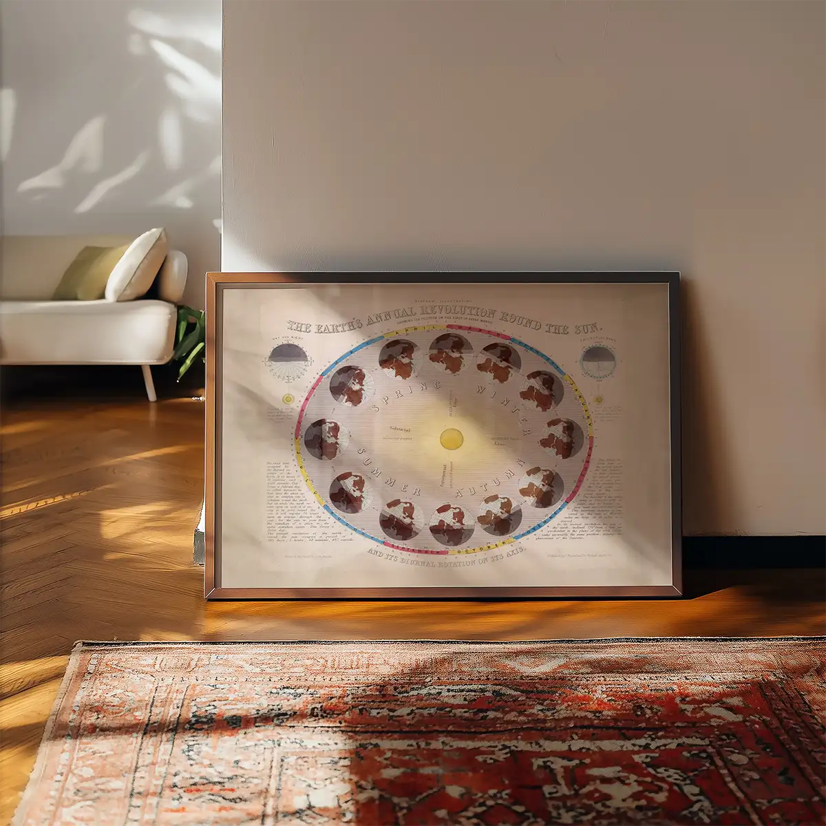 The Earth's Annual Revolution Round the Sun art print