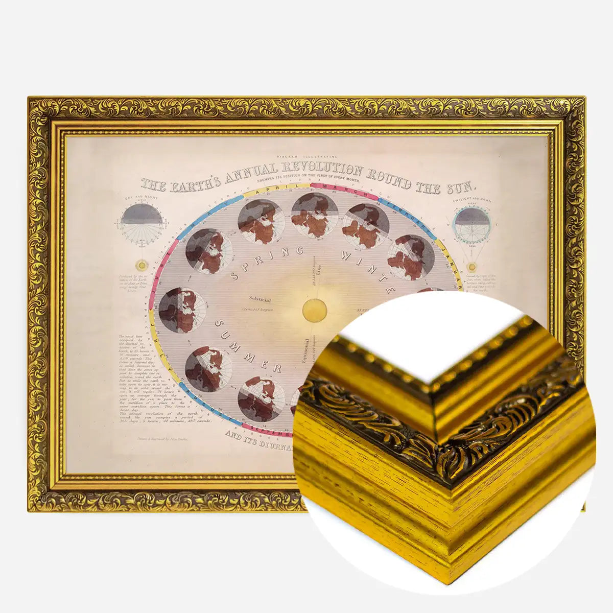 The Earth's Annual Revolution Round the Sun art print